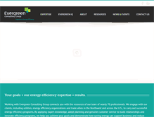 Tablet Screenshot of evergreen-efficiency.com